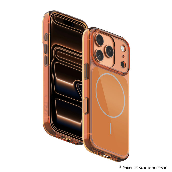 เคสใส iPhone 17 Pro Uniu OI Crystal Clear - Cosmic Orange