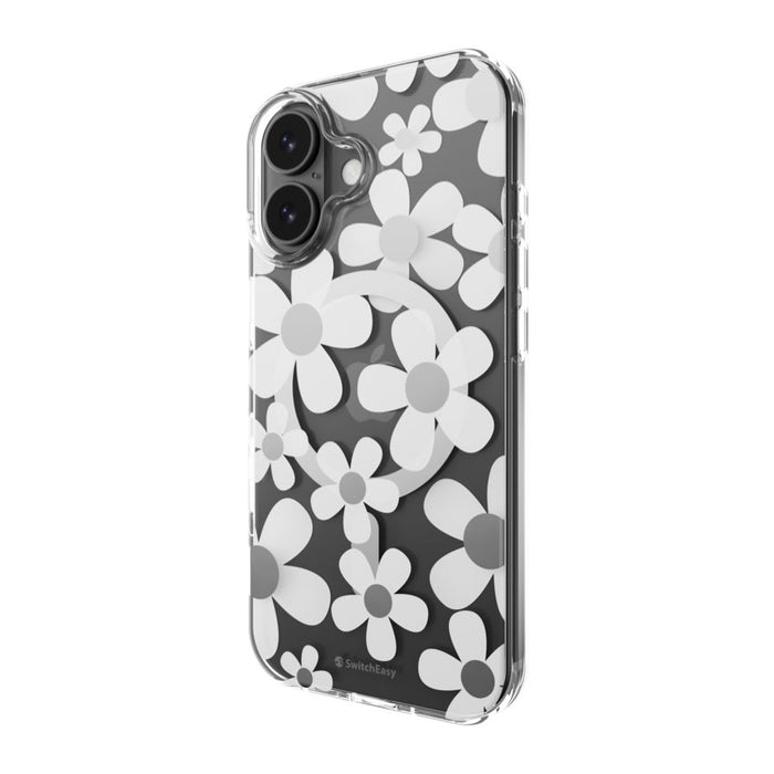 เคสกันกระแทก iPhone 17 Switcheasy Fleur M 3D Pattern - White
