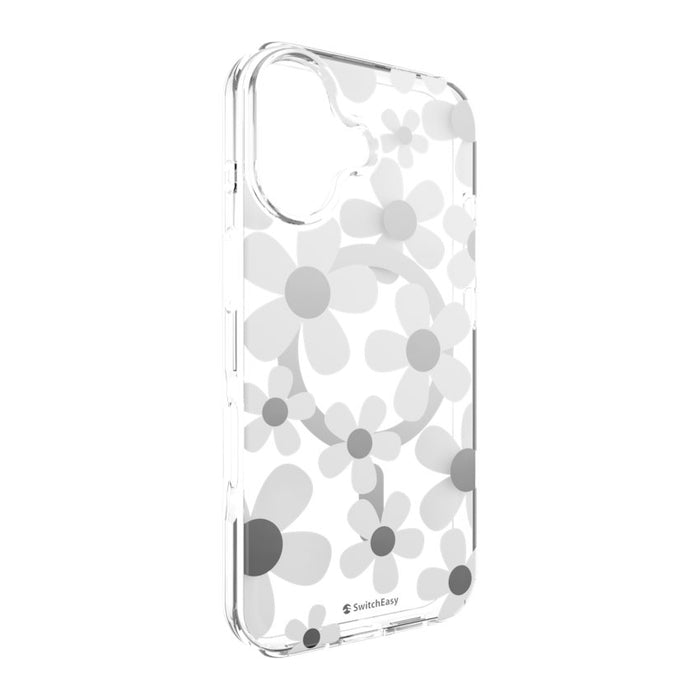 เคสกันกระแทก iPhone 17 Switcheasy Fleur M 3D Pattern - White
