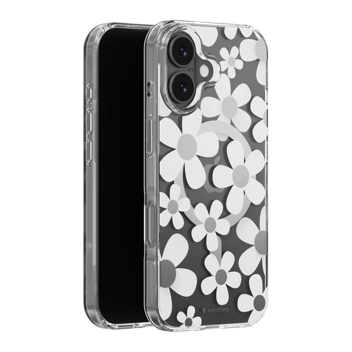 เคสกันกระแทก iPhone 17 Switcheasy Fleur M 3D Pattern - White
