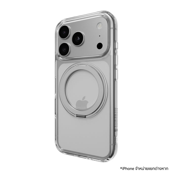 SWITCHEASY MagStand 360 M เคส iPhone 18 Pro / 17 Pro พร้อมขาตั้งแม่เหล็ก 360° รองรับ MagSafe กันกระแทกสูงสุด 10 ฟุต