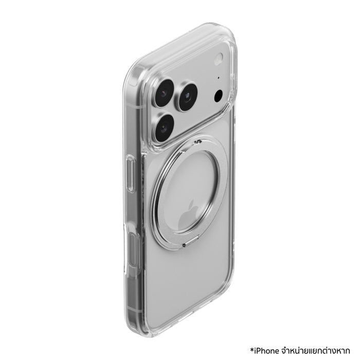 SWITCHEASY MagStand 360 M เคส iPhone 18 Pro / 17 Pro พร้อมขาตั้งแม่เหล็ก 360° รองรับ MagSafe กันกระแทกสูงสุด 10 ฟุต