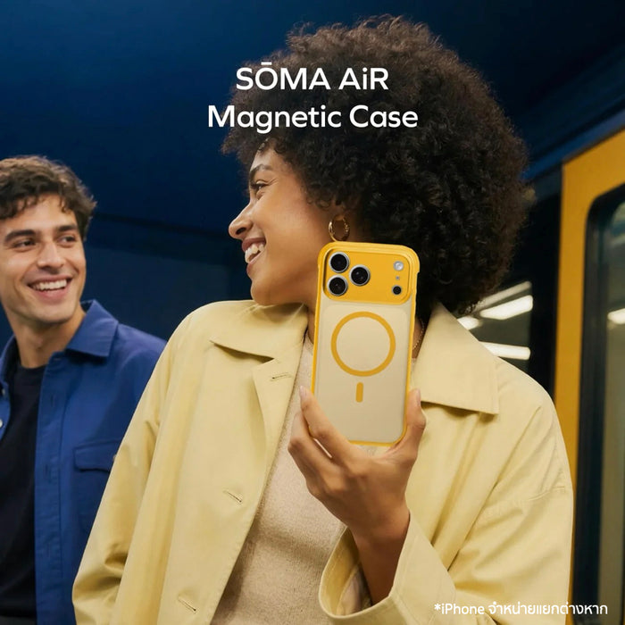 เคสกันกระแทก iPhone 18 Pro รุ่น Momax Soma Air Magnetic - Dusky Cherry