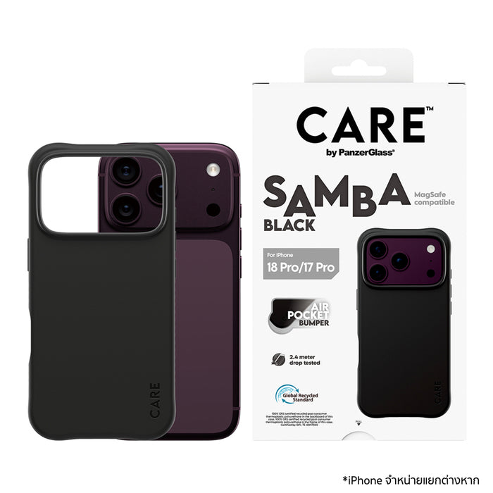 เคสไอโฟน Fashionable Samba MagSafe for iPhone 18 Pro - Black แบรนด์ CARE by PanzerGlass