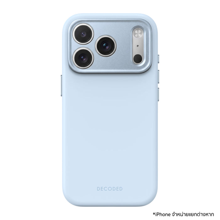 DECODED Antimicrobial Silicone Case สำหรับ iPhone 18 Pro - Light Blue