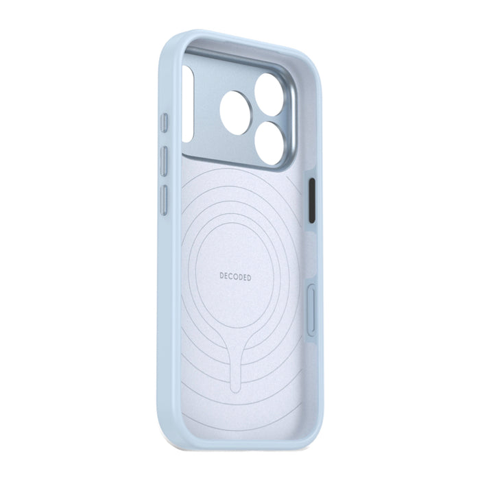 DECODED เคสซิลิโคน iPhone 18 Pro - สีฟ้า