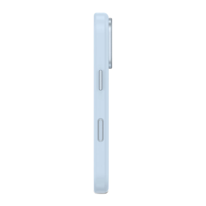 DECODED Antimicrobial Silicone Backcover ด้านหลัง iPhone 18 Pro สีฟ้า