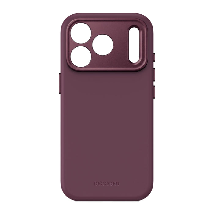 DECODED AntiMicrobial Silicone Backcover iPhone 18 Pro - Plum