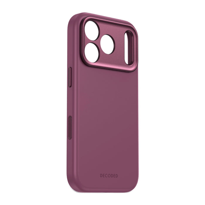 DECODED Silicone Case สำหรับ iPhone 18 Pro - Plum