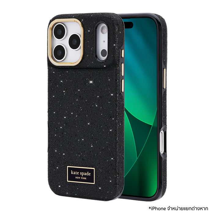 เคสกันกระแทก iPhone 18 Pro Kate Spade Crystal Pave Mag - Nightfall