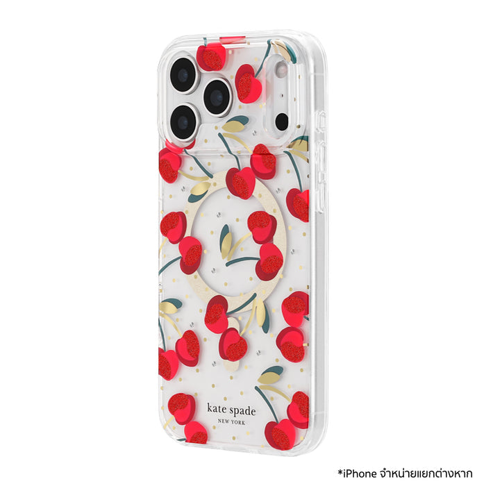 เคสกันกระแทก iPhone 18 Pro Kate Spade Prints รองรับ MagSafe - Cherry Dot
