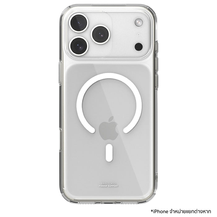 เคส iPhone 18 Pro Max /17 Pro Max POWER SUPPORT Air Jacket Mag Hybrid Camera Button - Clear