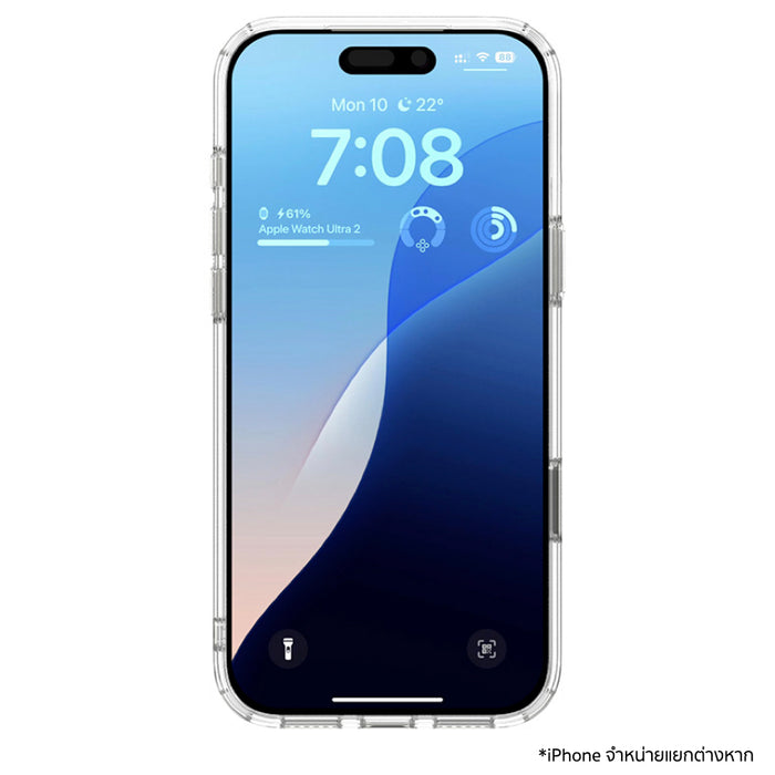 เคส iPhone 18 Pro Max /17 Pro Max POWER SUPPORT Air Jacket Mag Hybrid Camera Button - Clear