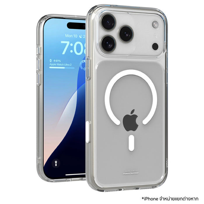 เคส iPhone 18 Pro Max /17 Pro Max POWER SUPPORT Air Jacket Mag Hybrid Camera Button - Clear