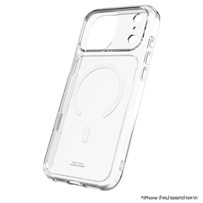 เคส iPhone 18 Pro Max /17 Pro Max POWER SUPPORT Air Jacket Mag Hybrid Camera Button - Clear