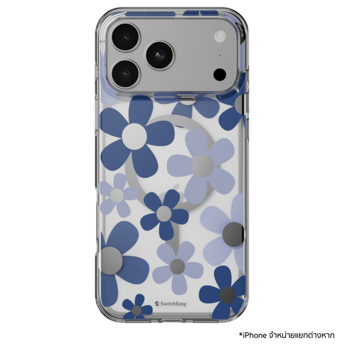 เคสกันกระแทก iPhone 18 Pro Max / 17 Pro Max Switcheasy Fleur M 3D Pattern - Blue
