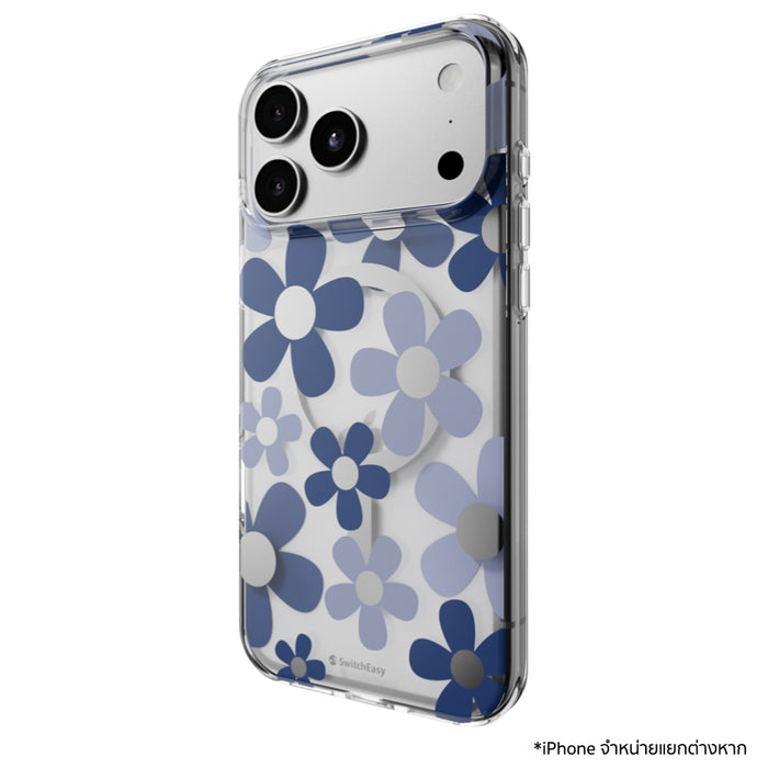 เคสกันกระแทก iPhone 18 Pro Max / 17 Pro Max Switcheasy Fleur M 3D Pattern - Blue