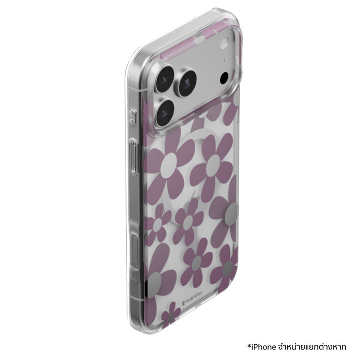 เคสกันกระแทก iPhone 18 Pro Max / 17 Pro Max Switcheasy Fleur M 3D Pattern - Purple