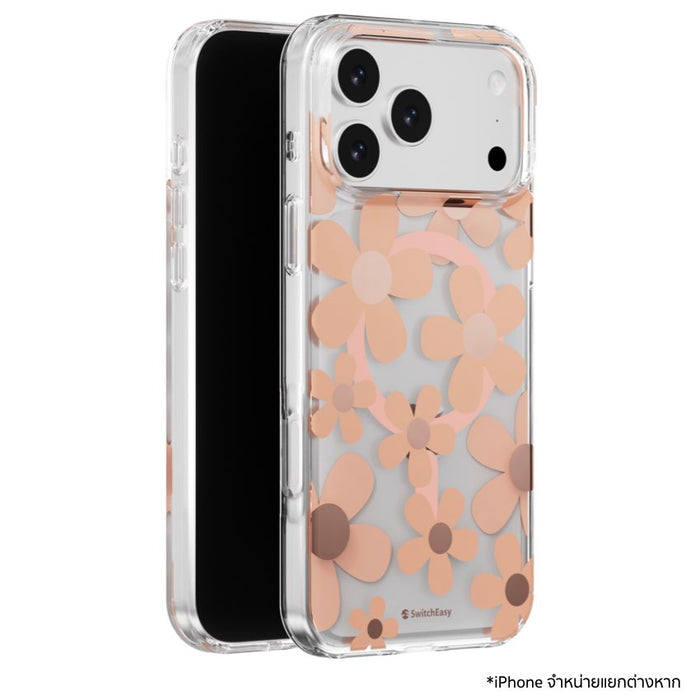 เคสกันกระแทก iPhone 18 Pro Max / 17 Pro Max Switcheasy Fleur M 3D Pattern - Rose
