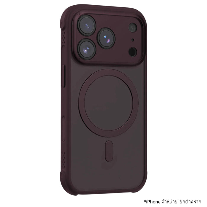 เคสกันกระแทก iPhone 18 Pro Max รุ่น Momax Soma Air Magnetic - Dusky Cherry