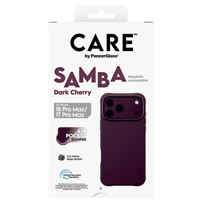 เคสไอโฟน Fashionable Samba MagSafe for iPhone 18 Pro Max - Dark Cherry รองรับ MagSafe แบรนด์ CARE by PanzerGlass