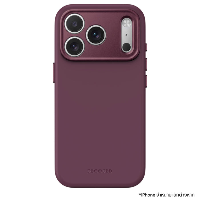 เคส iPhone 18 Pro Max DECODED AntiMicrobial Silicone Backcover - Plum