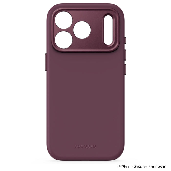 เคส iPhone 18 Pro Max DECODED AntiMicrobial Silicone Backcover - Plum