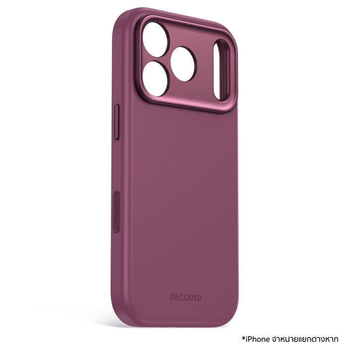 เคส iPhone 18 Pro Max DECODED AntiMicrobial Silicone Backcover - Plum
