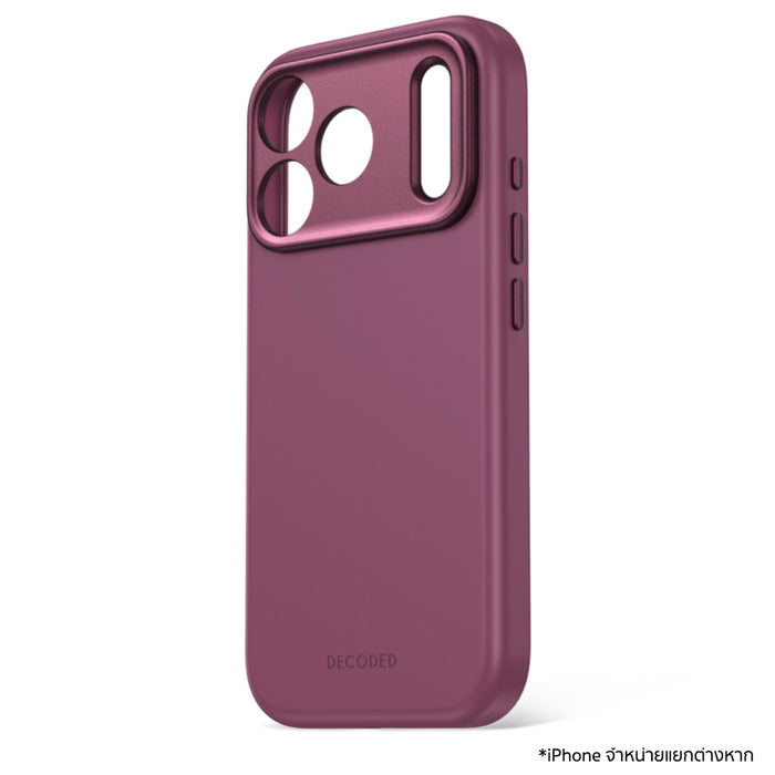 เคส iPhone 18 Pro Max DECODED AntiMicrobial Silicone Backcover - Plum