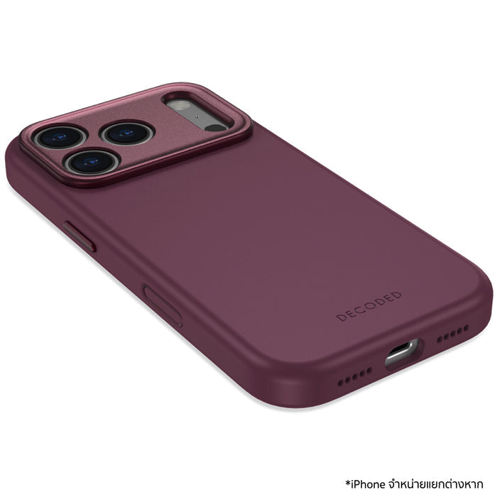 เคส iPhone 18 Pro Max DECODED AntiMicrobial Silicone Backcover - Plum