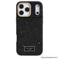 KATE SPADE Crystal Pave Mag เคส iPhone 18 Pro Max ดีไซน์คริสตัลสีดำพร้อมฮาร์ดแวร์สีทอง รองรับ MagSafe และกันกระแทกสูงสุด 12 ฟุต