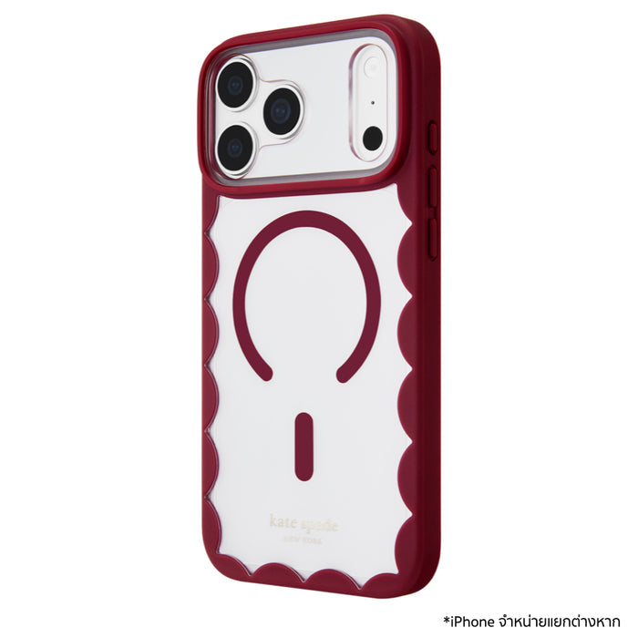 KATE SPADE Scallop Mag เคส iPhone 18 Pro Max ลายกระดองเต่า พร้อมขอบทอง ปกป้องการตกกระแทกสูงสุด 12 ฟุต ดีไซน์สวย ใช้ได้ทุกวัน
