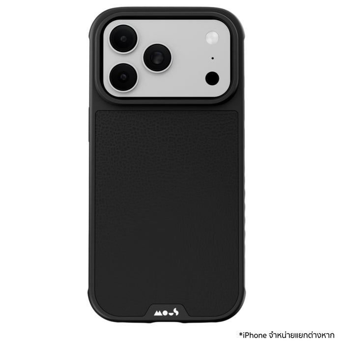 เคสกันกระแทก iPhone 18 Pro Max MOUS Limitless - Black Leather