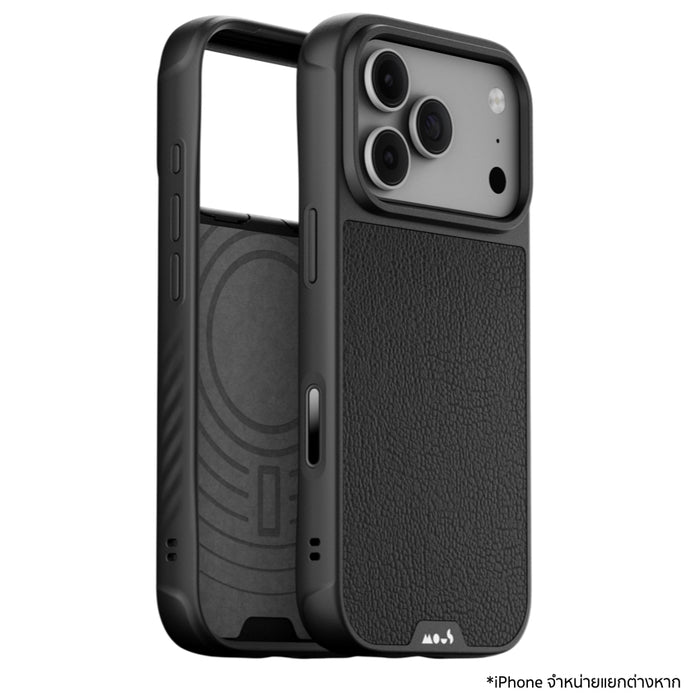 เคสกันกระแทก iPhone 18 Pro Max MOUS Limitless - Black Leather