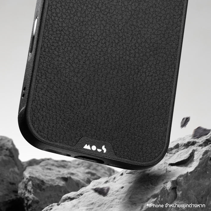 เคสกันกระแทก iPhone 18 Pro Max MOUS Limitless - Black Leather