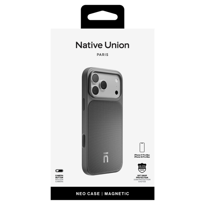 เคสไอโฟน Neo for iPhone 18 Pro Max - Black กล่อง แบรนด์ NATIVE UNION
