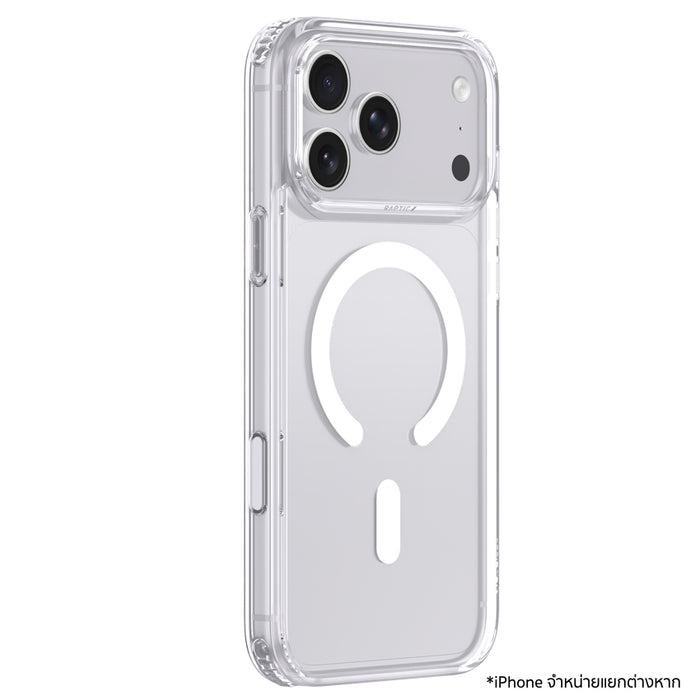 RAPTIC Air Clear MagSafe Case สำหรับ iPhone 18 Pro Max กันกระแทกระดับ Military-grade สูงสุด 2 ม. พร้อมระบบ Micro-Airbag 4 มุม ปุ่มไม่สั่น