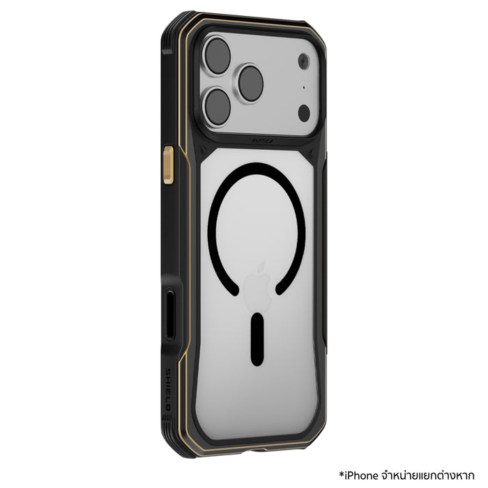 เคส iPhone 18 Pro Max RAPTIC Shield Evo MagSafe แข็งแรง กันกระแทกระดับ Military Grade สูงสุด 3 ม. พร้อมปุ่มโลหะและสายคล้องสำหรับสายลุย
