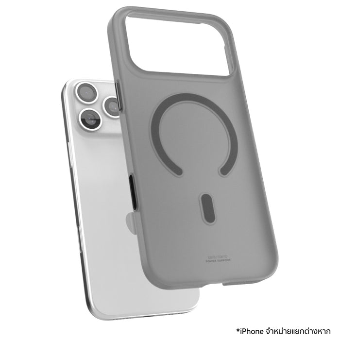 เคสใส iPhone 18 Pro Max/17 Pro Max POWER SUPPORT Air Jacket Mag - Smoke Matte