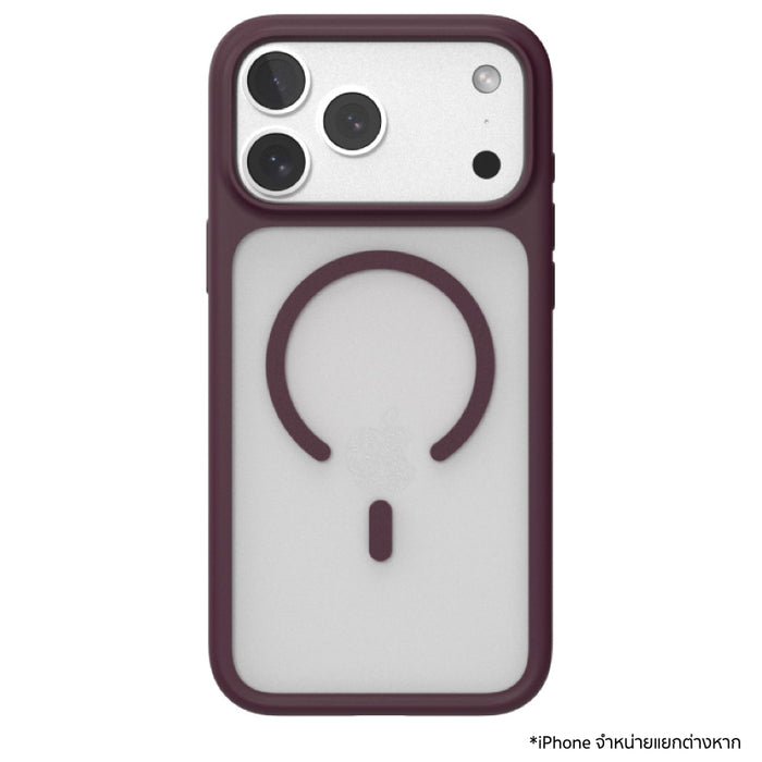 POWER SUPPORT Air Jacket Mag Frost สำหรับ iPhone 18 Pro Max สี Burgundy