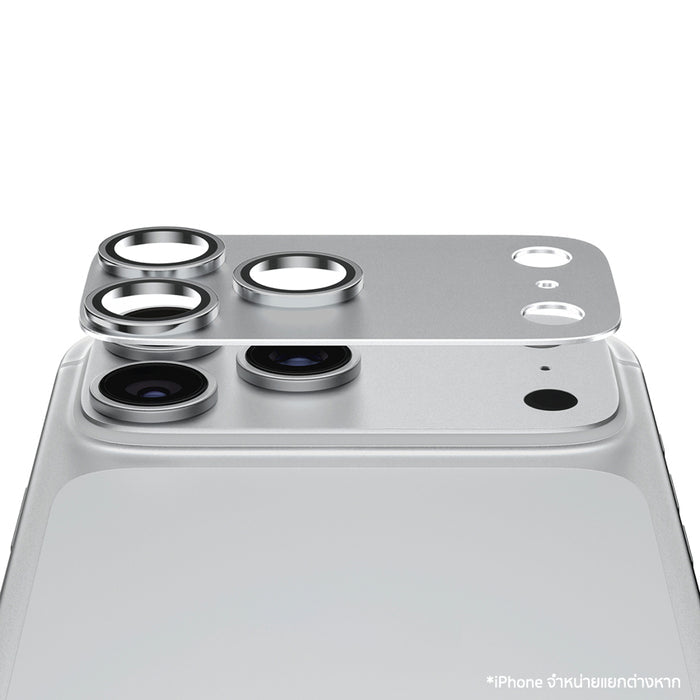 ฟิล์มกระจกป้องกันเลนส์ Panzerglass Fender for iPhone 18 Pro Max - Light Grey/Silver กันรอยขีดข่วน
