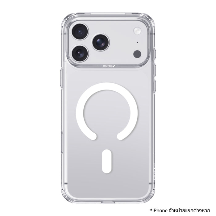 RAPTIC Air Clear MagSafe Case สำหรับ iPhone 18 Pro กันกระแทกระดับ Military-grade สูงสุด 2 ม. พร้อมระบบ Micro-Airbag 4 มุม ปุ่มไม่สั่น
