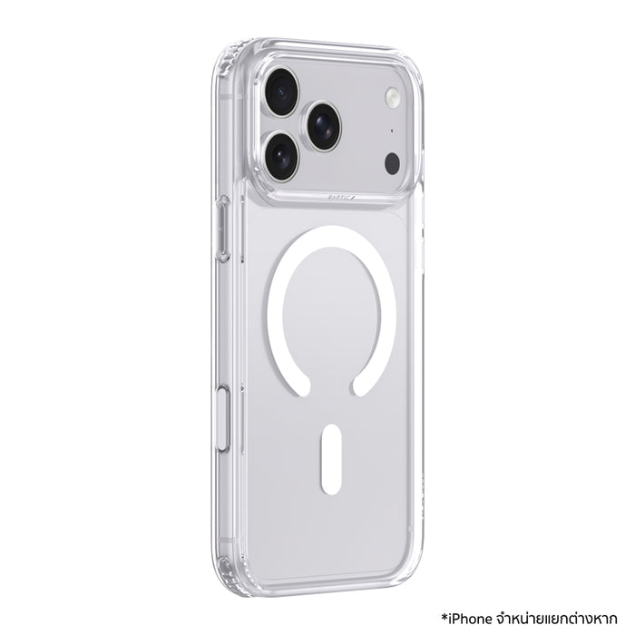 RAPTIC Air Clear MagSafe Case สำหรับ iPhone 18 Pro กันกระแทกระดับ Military-grade สูงสุด 2 ม. พร้อมระบบ Micro-Airbag 4 มุม ปุ่มไม่สั่น