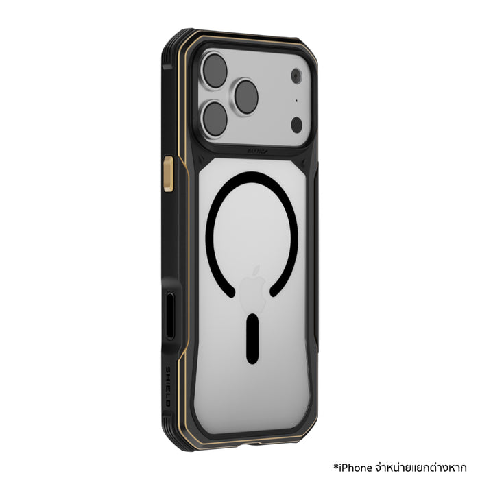 เคส iPhone 18 Pro RAPTIC Shield Evo MagSafe แข็งแรง กันกระแทกระดับ Military Grade สูงสุด 3 ม. พร้อมปุ่มโลหะและสายคล้องสำหรับสายลุย