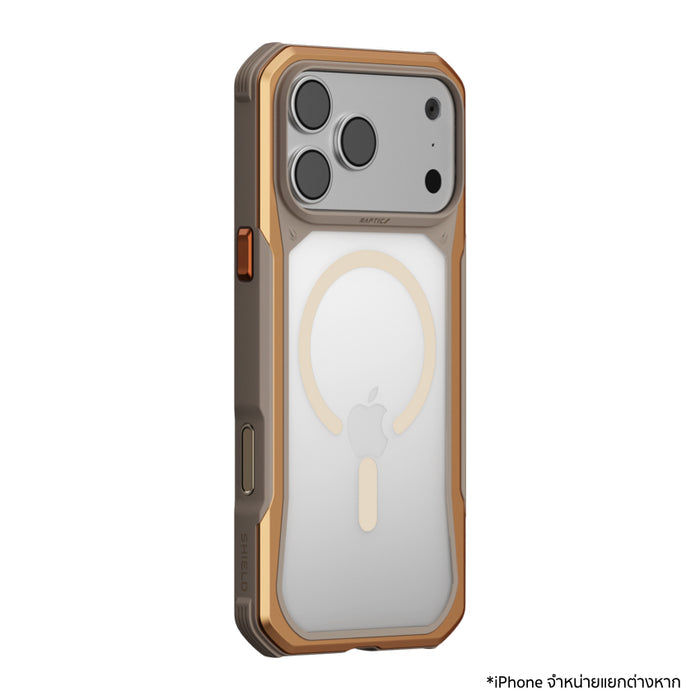 เคสกันกระแทก iPhone 18 Pro Raptic Shield Evo รองรับ Magsafe - Titan Gold