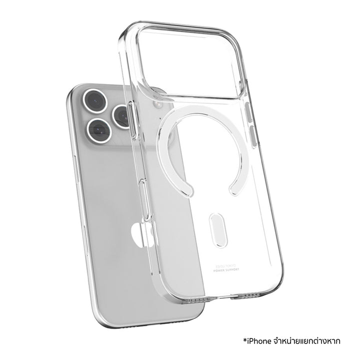 POWER SUPPORT Air Jacket Mag เคสสำหรับ iPhone 18 Pro และ iPhone 17 Pro ดีไซน์บาง เบา รองรับการชาร์จ MagSafe พร้อมปกป้องตัวเครื่อง