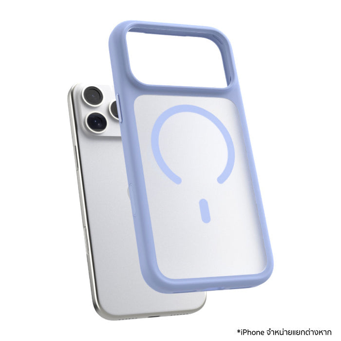 เคส iPhone 18 Pro/17 Pro POWER SUPPORT Air Jacket Mag Frost Camera Button - Ice Blue