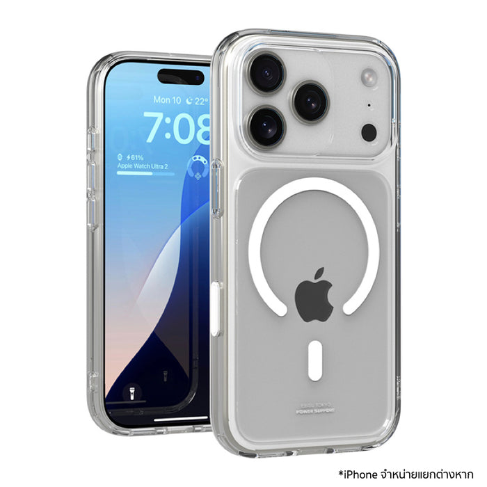เคส iPhone 18 Pro/17 Pro POWER SUPPORT Air Jacket Mag Hybrid Camera Button - Clear