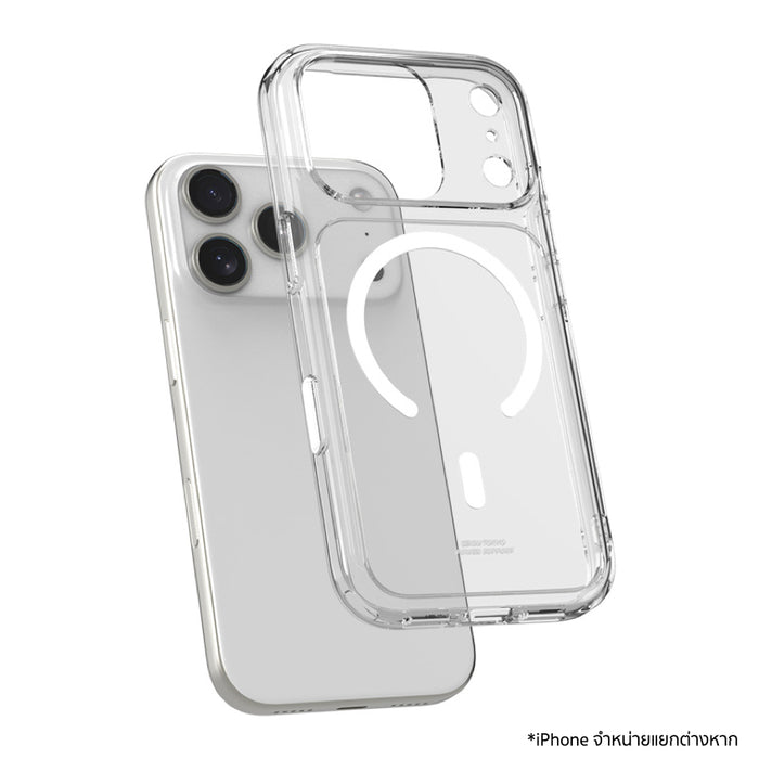 เคส iPhone 18 Pro/17 Pro POWER SUPPORT Air Jacket Mag Hybrid Camera Button - Clear