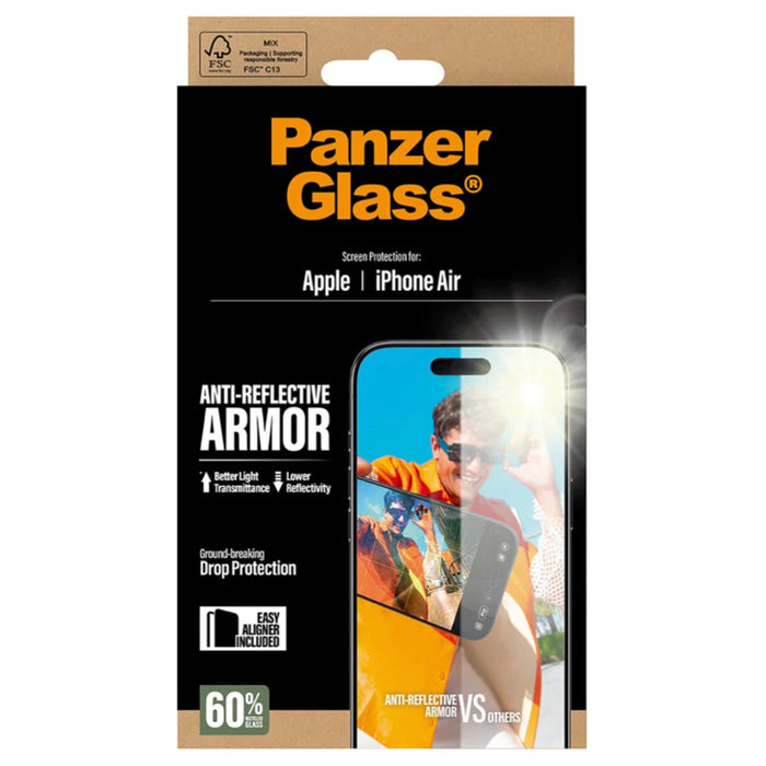 ฟิล์มกระจก PanzerGlass iPhone Air Ultra Wide Fit ป้องกันรอยและแรงกระแทก